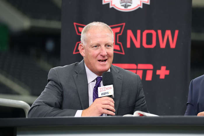 Kansas State head coach Chris Kleiman at the 2022 Big 12 Media Days.